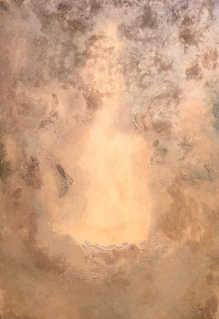 Awakening — acrylic on canvas by Raluca Luchian, 180 × 120 cm