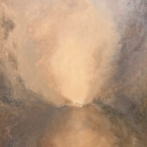 Between — acrylic on canvas by Raluca Luchian, 120 × 100 cm
