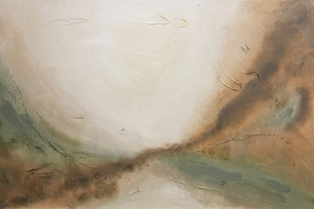 Drift — acrylic on canvas by Raluca Luchian, 130 × 200 cm