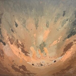 Spark — acrylic on canvas by Raluca Luchian, 140 × 180 cm