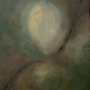 Threshold — acrylic on canvas by Raluca Luchian, 120 × 100 cm