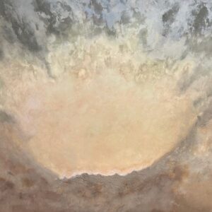 Unfolding — acrylic on canvas by Raluca Luchian, 120 × 180 cm