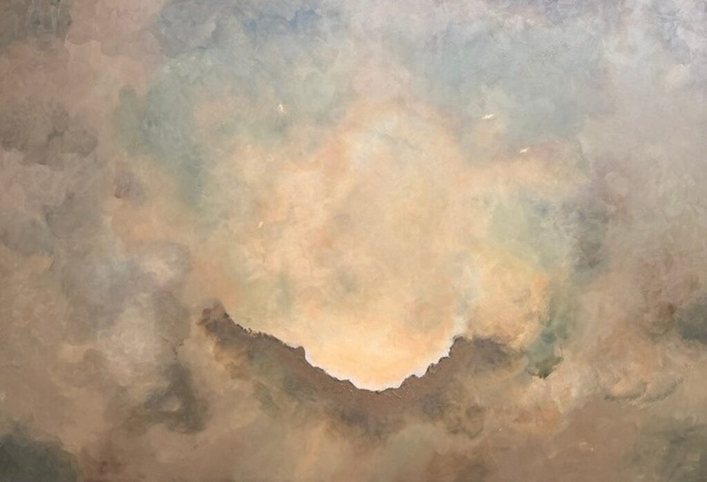 Unseen — acrylic on canvas by Raluca Luchian, 120 × 180 cm
